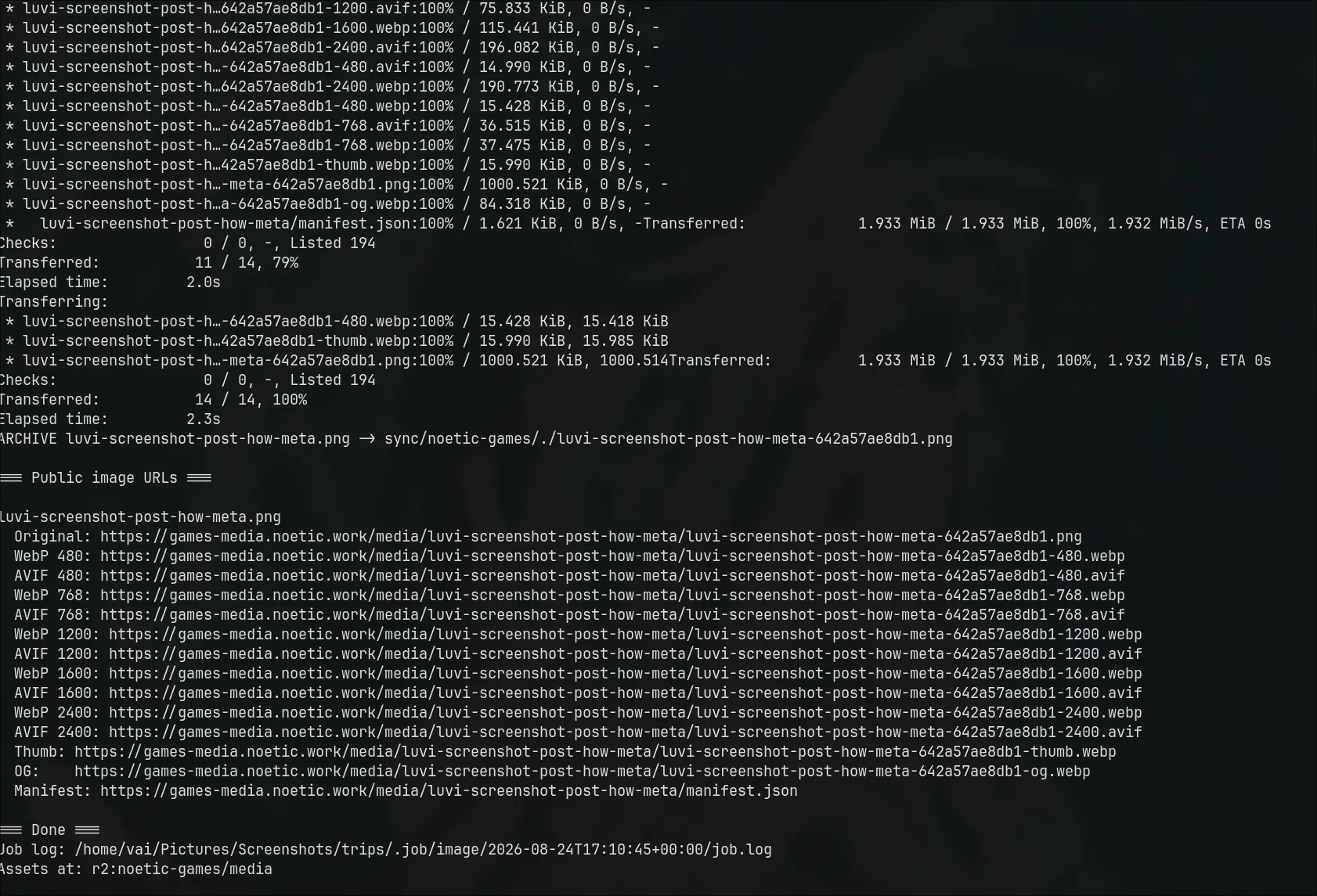 Media transcoding pipeline
